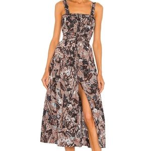 Ulla Johnson Isabela Dress in color Rosewood